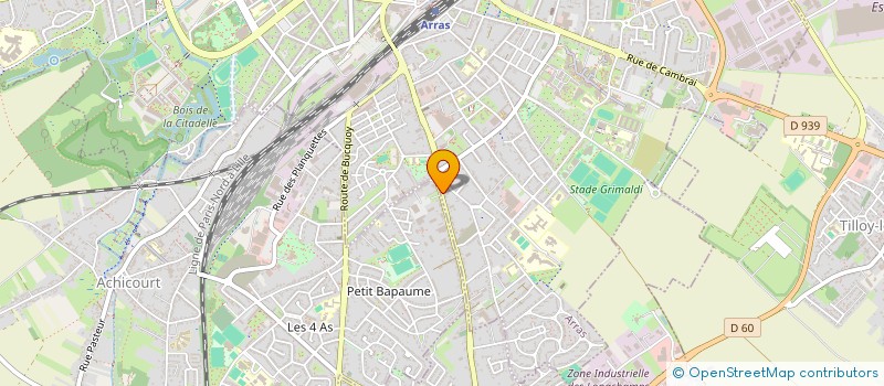 localisation de l'entreprise VALENTIN à ARRAS