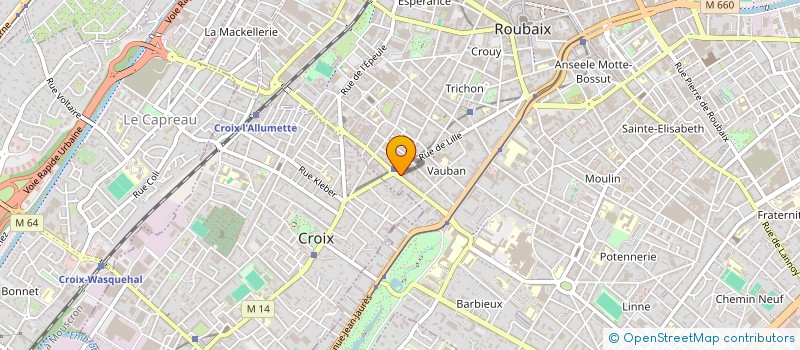 localisation de l'entreprise VALENTIN  ROUBAIX