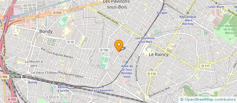 localisation de l'entreprise VALENTIN  LES PAVILLONS-SOUS-BOIS