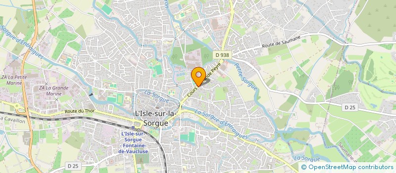 localisation de l'entreprise VALENTIN  L'ISLE-SUR-LA-SORGUE