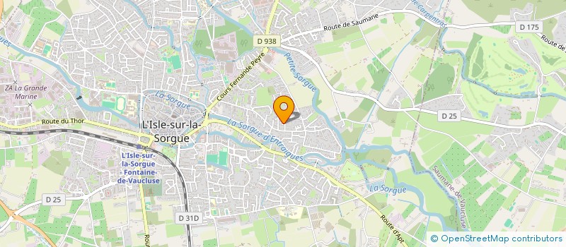 localisation de l'entreprise VALENTIN 84  L'ISLE-SUR-LA-SORGUE