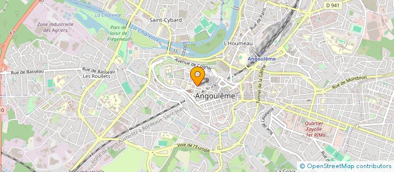 localisation de l'entreprise VALENTIN à ANGOULEME