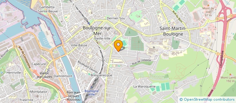 localisation de l'entreprise VALENTIN  BOULOGNE-SUR-MER