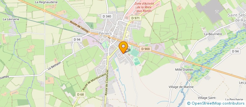 localisation de l'entreprise VALENTIN BIVILLE FONDEUR SARL  PERIERS