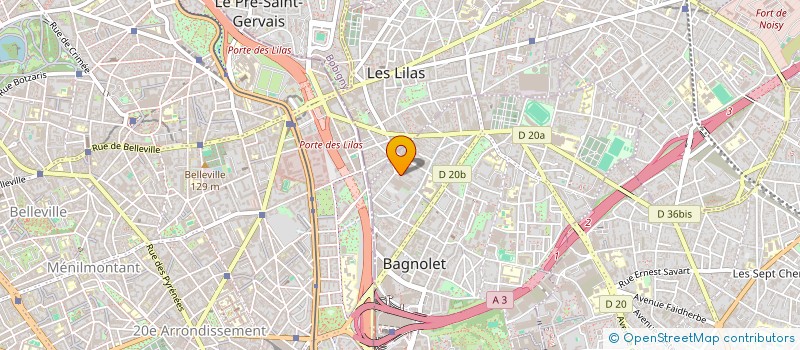 localisation de l'entreprise VALENTIN CHAUFFAGE ET CLIM à BAGNOLET