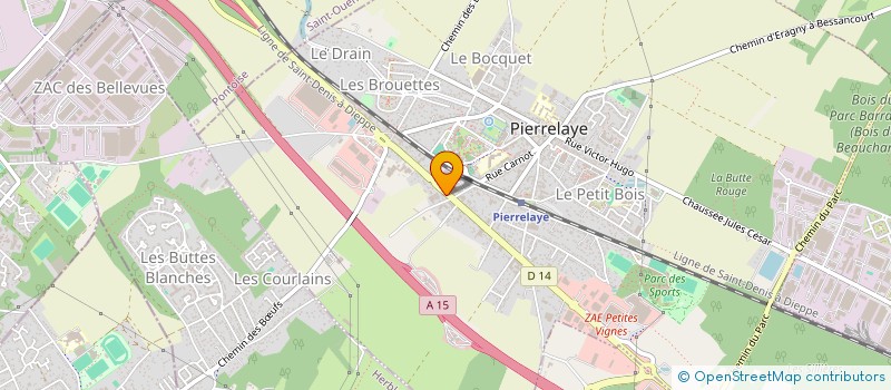 localisation de l'entreprise VALENTIN CONCEPT  PIERRELAYE