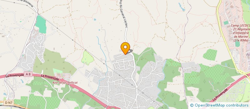 localisation de l'entreprise VALENTIN COUVERTURE à PUGET-SUR-ARGENS