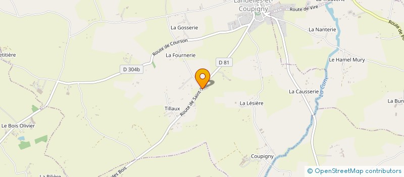 localisation de l'entreprise VALENTIN DEBREUIL  LANDELLES-ET-COUPIGNY