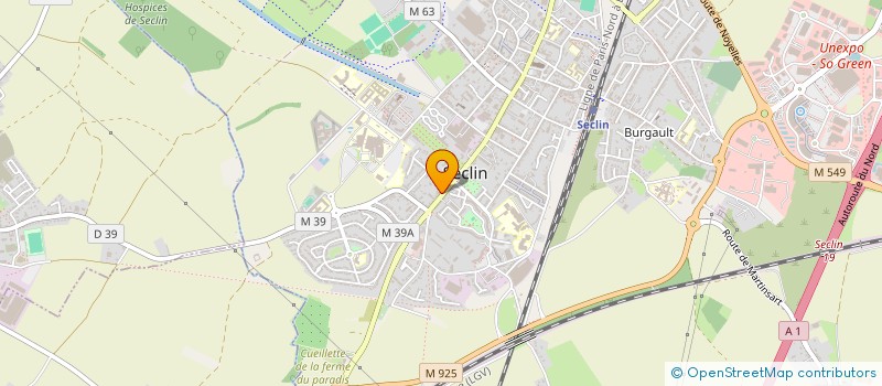 localisation de l'entreprise VALENTIN DESPIERRE à SECLIN