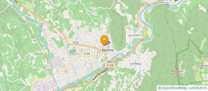 localisation de l'entreprise VALENTIN ET ASSOCIES à NYONS