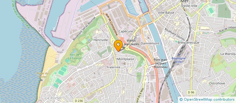 localisation de l'entreprise VALENTIN IMMO  BOULOGNE-SUR-MER