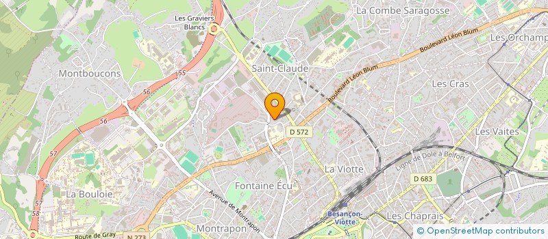 localisation de l'entreprise VALENTIN IMMOBILIER à BESANCON
