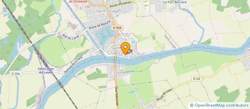 localisation de l'entreprise VALENTIN JOUFFROY  SAINT-JEAN-DE-LOSNE