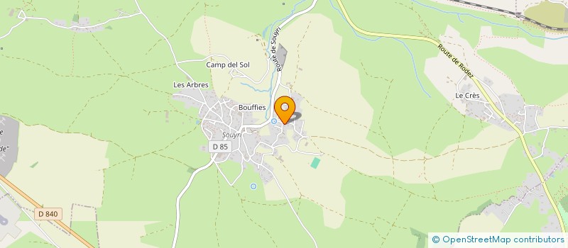 localisation de l'entreprise VALENTIN MERCADIER à SALLES-LA-SOURCE