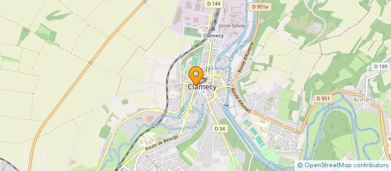 localisation de l'entreprise VALENTIN PLANCHON à CLAMECY