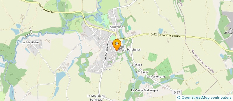 localisation de l'entreprise VALENTIN RIDIER MENUISERIE  MARTINET