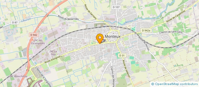 localisation de l'entreprise VALENTIN ROUX  MONTEUX