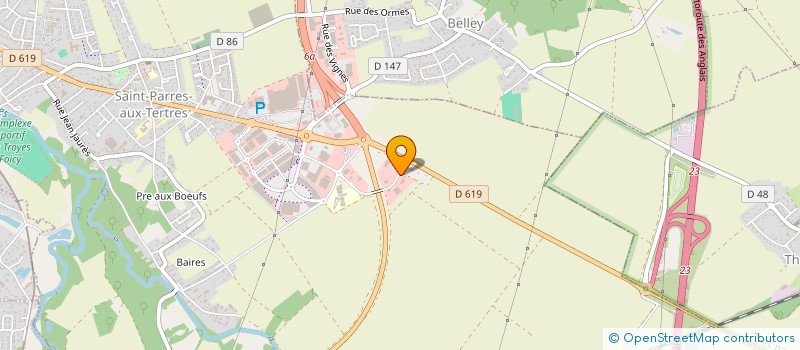 localisation de l'entreprise VALENTIN SERVICES à SAINT-PARRES-AUX-TERTRES