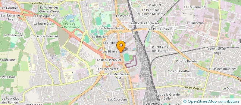 localisation de l'entreprise VALENTIN TRAITEUR à SARAN
