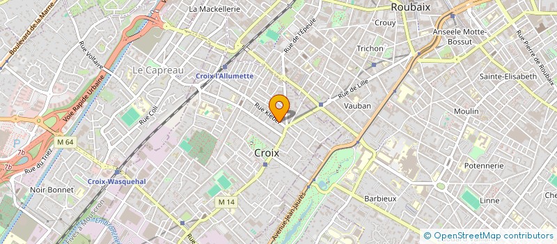 localisation de l'entreprise VALENTINE à CROIX