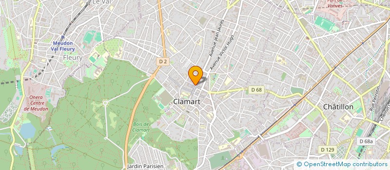 localisation de l'entreprise VALENTINE à CLAMART