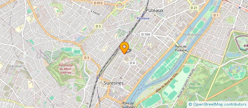 localisation de l'entreprise VALENTINE & CAPUCINE à SURESNES