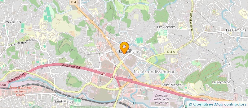 localisation de l'entreprise VALENTINEA à MARSEILLE