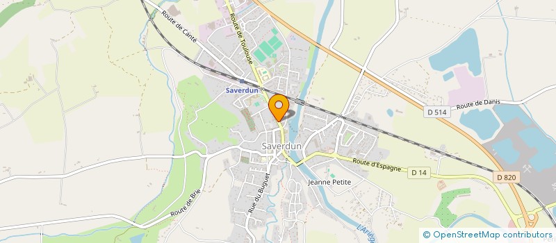 localisation de l'entreprise VALENTINO à SAVERDUN