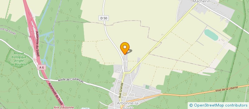 localisation de l'entreprise VALENTINO  ARBONNE-LA-FORET