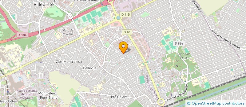 localisation de l'entreprise VALENTINO 55 TPS à VILLEPINTE