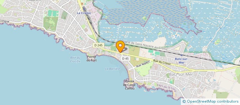 localisation de l'entreprise VALENTINO à BATZ-SUR-MER