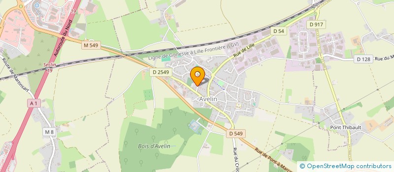 localisation de l'entreprise VALENTINO  AVELIN