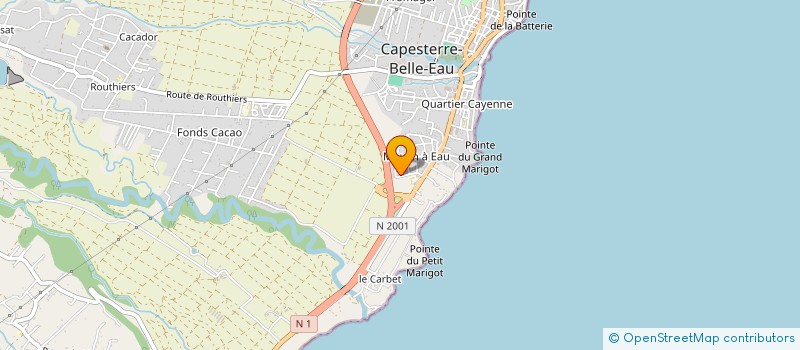 localisation de l'entreprise VALENTINO  CAPESTERRE-BELLE-EAU