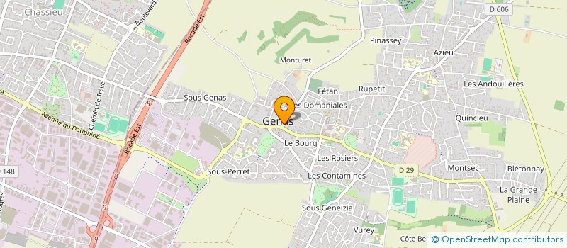 localisation de l'entreprise VALENTINO IMMOBILIER  GENAS