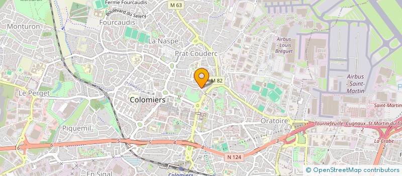 localisation de l'entreprise VALENTINO S PIZZA à COLOMIERS