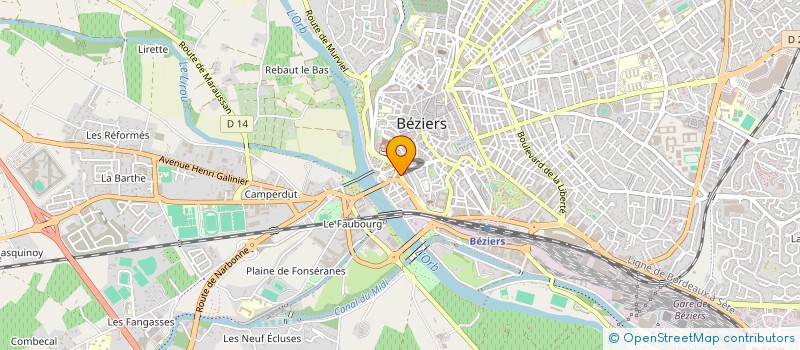 localisation de l'entreprise VALENTINO SERVICES  BEZIERS