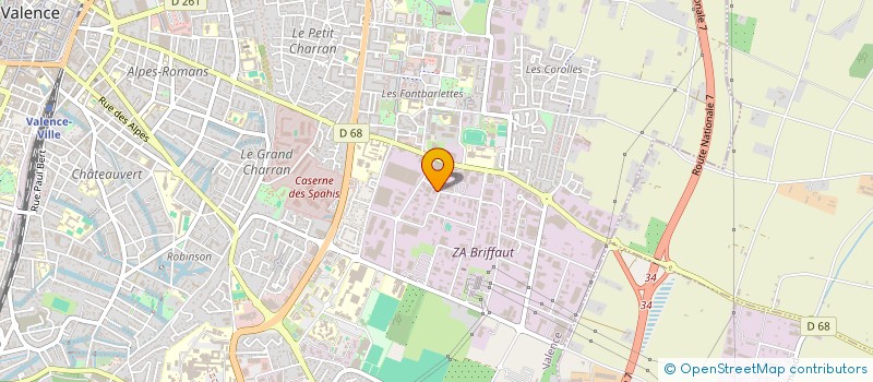 localisation de l'entreprise VALENTINOISE DE NEGOCE  VALENCE