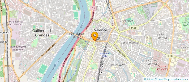 localisation de l'entreprise VALENTINOISE DE STATIONNEMENT  VALENCE