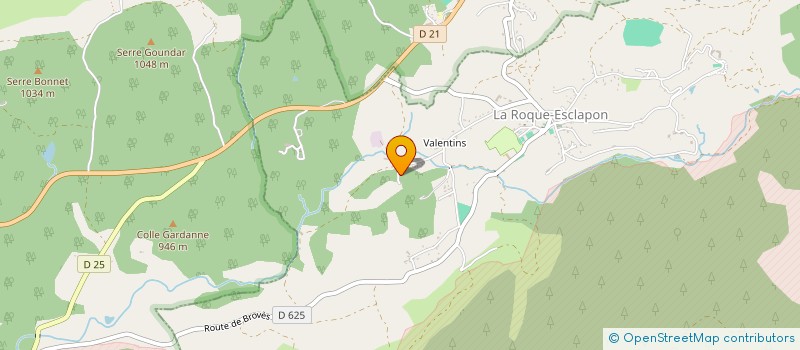 localisation de l'entreprise VALENTINS à LA ROQUE-ESCLAPON