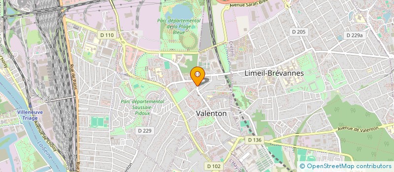 localisation de l'entreprise VALENTON SUPERMARCHE à VALENTON