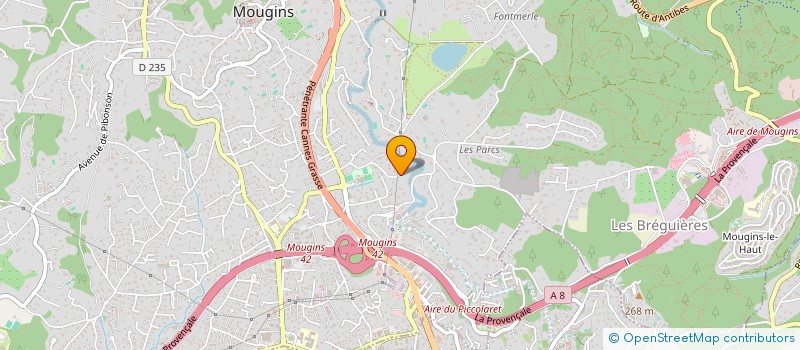 localisation de l'entreprise VALENTORIA à MOUGINS