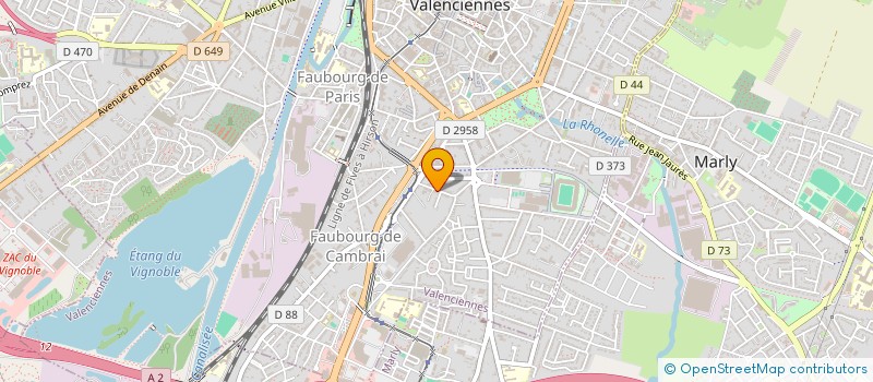 localisation de l'entreprise VALENTRANSITION  VALENCIENNES