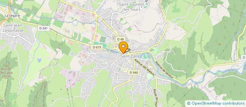 localisation de l'entreprise VALEO  SAINT-CERE