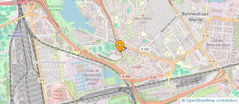 localisation de l'entreprise VALEO COMFORT AND DRIVING ASSISTANCE à CRETEIL