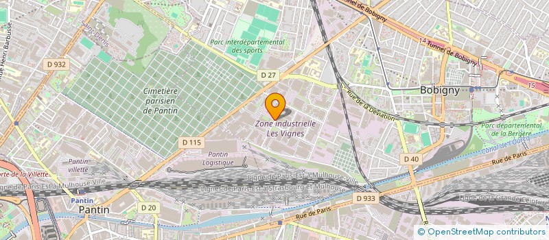 localisation de l'entreprise VALEO VISION  BOBIGNY