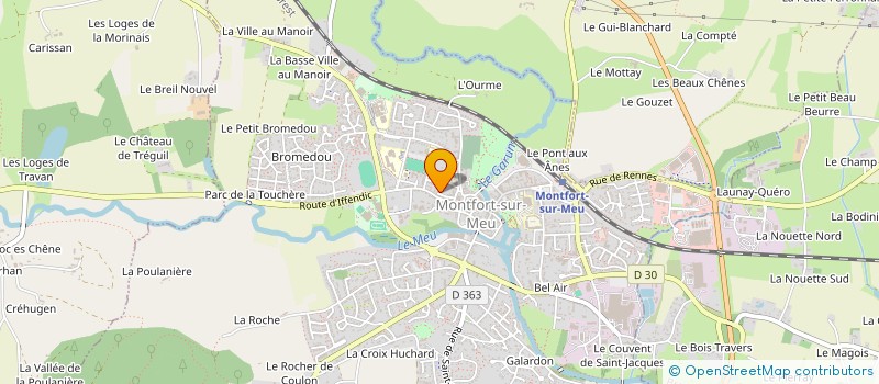 localisation de l'entreprise VALEON à MONTFORT-SUR-MEU