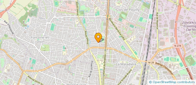 localisation de l'entreprise VALEON à DIJON