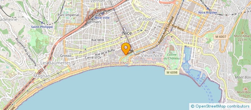localisation de l'entreprise VALER à NICE