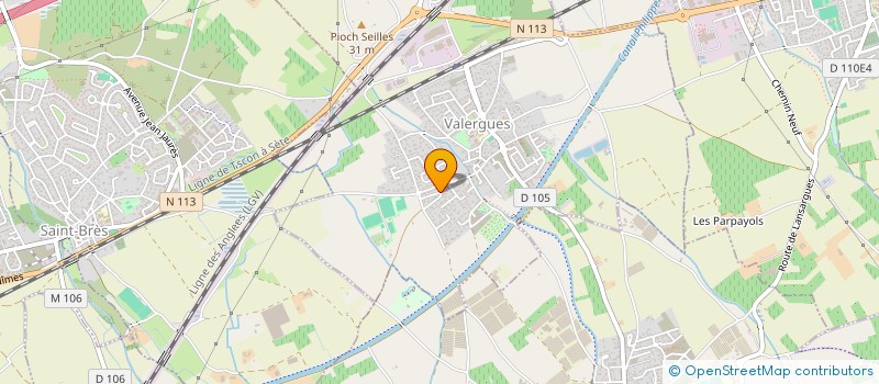 localisation de l'entreprise VALERGUES 2040  VALERGUES