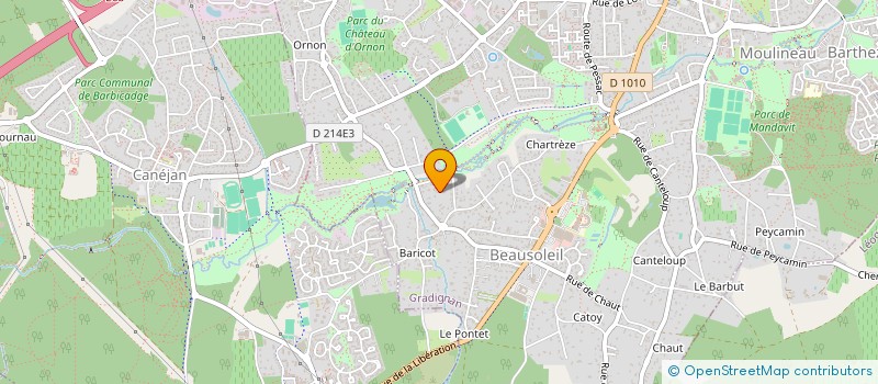 localisation de l'entreprise VALERIA  GRADIGNAN